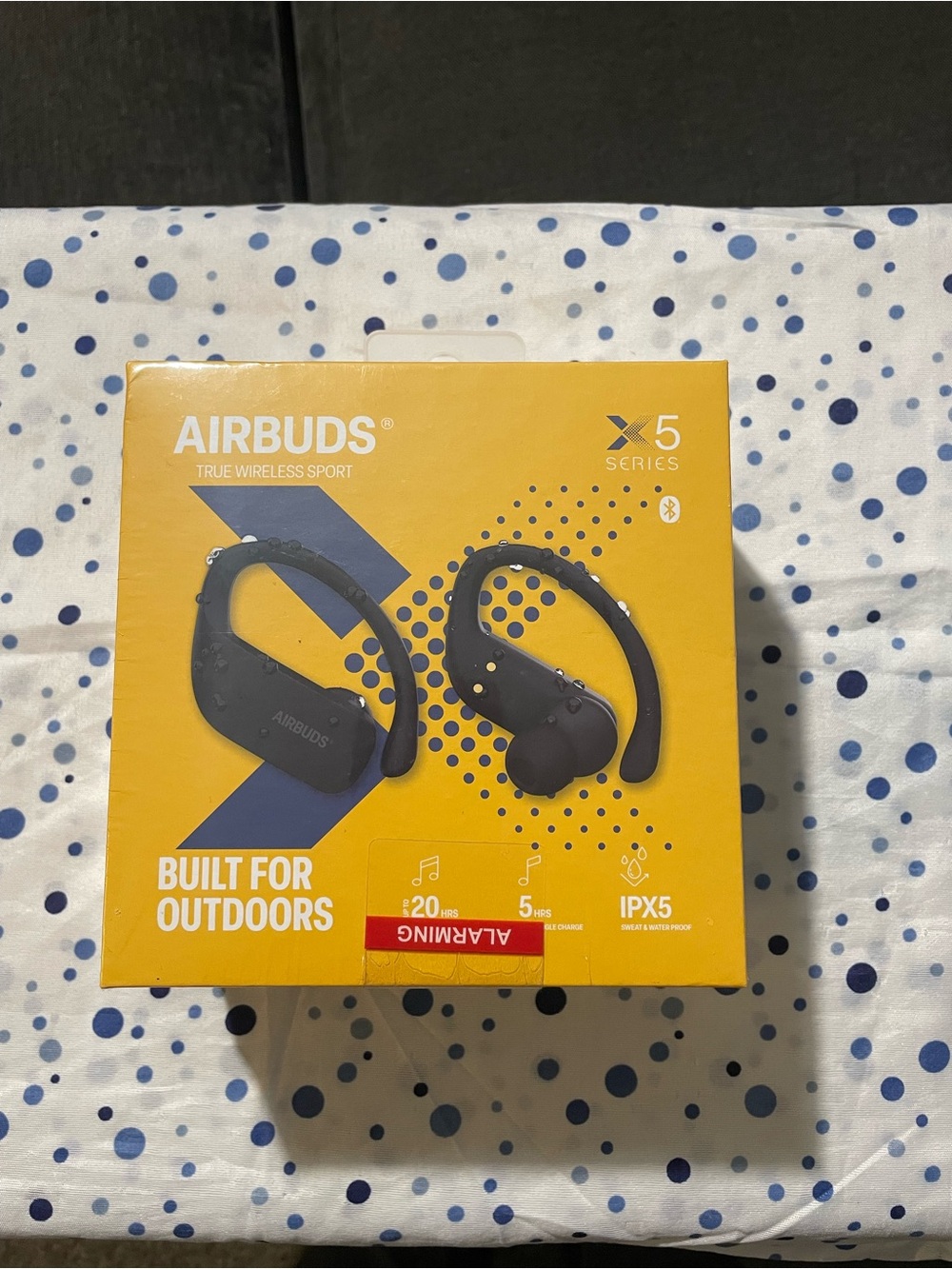 Airbuds X5 Series True Wireless Sport Earbuds - Yellow Box